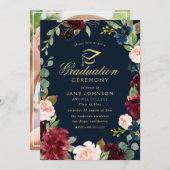 ブルゴーニュ海軍フローラ卒業式 招待状 (正面/裏面)