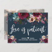 ブルゴーニュ海軍フローラ延期結婚の 案内ポストカード (正面/裏面)