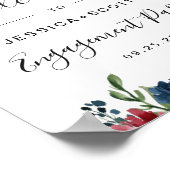 ブルゴーニュ海軍フローラ歓迎婚約パーティサイン ポスター (角)