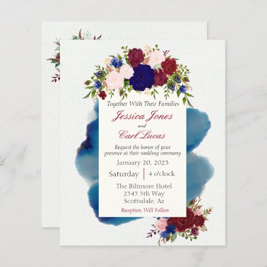 ブルゴーニュ海軍フローラ水結婚色の予算 (正面/裏面)