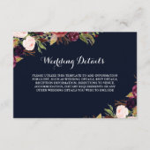 ブルゴーニュ海軍フローラ秋披露宴詳細 エンクロージャーカード (正面)