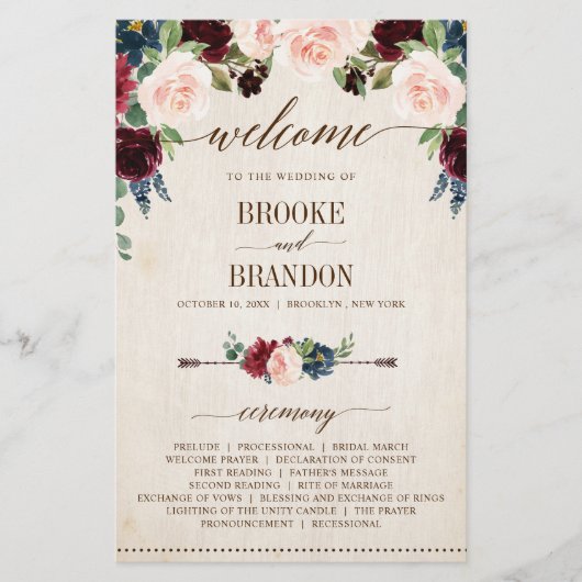 ブルゴーニュ海軍フローラ素朴カントリープログラム (正面)