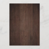 ブルゴーニュ海軍フローラ素朴ボホカントリーウェディング エンクロージャーカード (裏面)