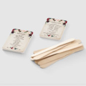 ブルゴーニュ海軍フローラ素朴ボホカントリーウェディング ハンドファン (組立なし)