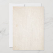 ブルゴーニュ海軍フローラ素朴ボホカントリーウェディング 招待状 (裏面)