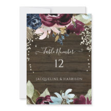 ブルゴーニュ海軍フローラ素朴ライツテーブル番号