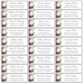 ブルゴーニュ海軍フローラ結婚ズゲストアドレス シール (正面)