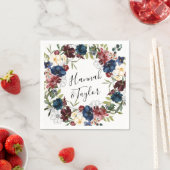 ブルゴーニュ海軍フローラ結婚ズ・ナプキン スタンダードカクテルナプキン (インサイチュ)