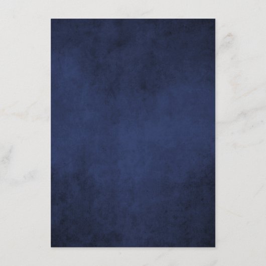 ブルゴーニュ海軍ブルージオメトリック結婚フローラ メニュー (裏面)