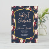 ブルゴーニュ海軍ブルーピーニーフローラ16誕生日 招待状 (スタンド正面)