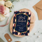 ブルゴーニュ海軍ブルーピーニーフローラ16誕生日 招待状