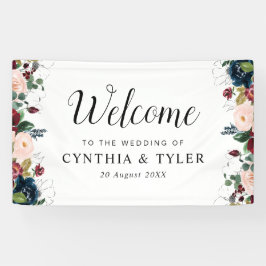 ブルゴーニュ海軍ブルーフローラ結婚歓迎 横断幕