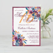 ブルゴーニュ海軍マスタード水の色の花の甘い16 招待状 (スタンド正面)