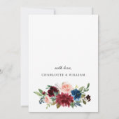 ブルゴーニュ海軍ユーカリバラリハーサルディナー 招待状 (裏面)