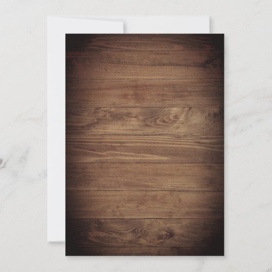 ブルゴーニュ海軍素朴フローラバーンウッド結婚ズ 招待状 (裏面)