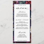 ブルゴーニュ海軍結婚のディナーメニュー メニュー (正面)