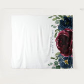 ブルゴーニュ海軍結婚のバックドロップ写真ブース タペストリー (正面(横))