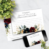 ブルゴーニュ海軍葬儀記念共有メモリカード 招待状