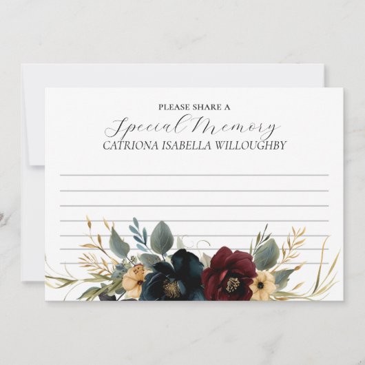 ブルゴーニュ海軍葬儀記念共有メモリカード 招待状 (正面)