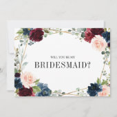 ブルゴーニュ海軍赤面は私の花嫁のインビになる 招待状 (正面)