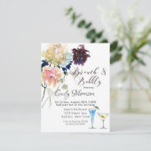 ブルゴーニュ海軍赤面ピンクピーニーブランチ&バブリーInv 招待状 (スタンド正面)