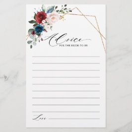 ブルゴーニュ海軍赤面フローラブライダルシャワーアドバイス