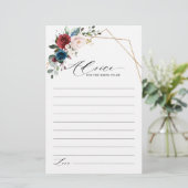 ブルゴーニュ海軍赤面フローラブライダルシャワーアドバイス (スタンド正面)