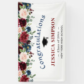 ブルゴーニュ海軍赤面フローラ卒業クラス2024 横断幕 (縦)