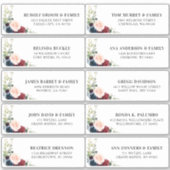 ブルゴーニュ海軍赤面フローラ幾何学住所 シール (正面)