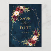 ブルゴーニュ海軍赤面フローラ幾何学保存日 ポストカード (正面)