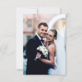 ブルゴーニュ海軍赤面フローラ幾何学的な写真 サンキューカード (裏面)