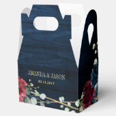 ブルゴーニュ海軍赤面フローラ幾何学結婚ズ フェイバーボックス (オープン)