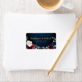 ブルゴーニュ海軍赤面フローラ幾何学結婚ズ ラベル (インサイチュ)