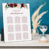 ブルゴーニュ海軍赤面フローラ座席表 フォトプラーク (側面)