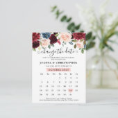 ブルゴーニュ海軍赤面フローラ日付の変更 ポストカード (スタンド正面)