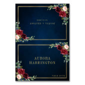 ブルゴーニュ海軍赤面フローラ結婚金ゴールド座席表 テーブルナンバー (正面)