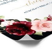 ブルゴーニュ海軍赤面フローラ金ゴールドミモサバーポスター ポスター (角)