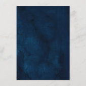 ブルゴーニュ海軍赤面フローラ金ゴールド幾何結婚の エンクロージャーカード (裏面)