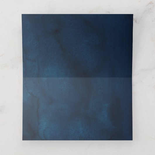 ブルゴーニュ海軍赤面フローラ金ゴールド幾何結婚の プレイスカード (内部開封)