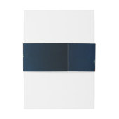 ブルゴーニュ海軍赤面フローラ金ゴールド幾何結婚の 招待状ベリーバンド (裏面例)