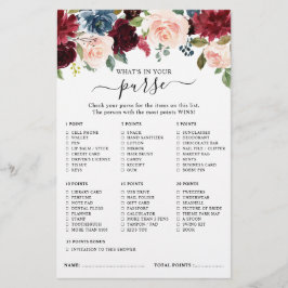 ブルゴーニュ海軍赤面ブライダルシャワーゲーム