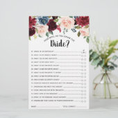 ブルゴーニュ海軍赤面ブライダルシャワーゲーム (スタンド正面)