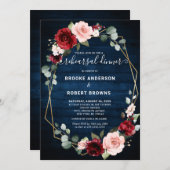 ブルゴーニュ海軍赤面幾何リハーサルディナー 招待状 (正面/裏面)