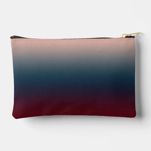 ブルゴーニュ海軍赤面幾何結婚の アクセサリーポーチ (裏面)