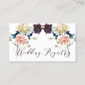 ブルゴーニュ海軍赤面結婚ピンクのエンクロージャカード 名刺 (正面)