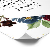 ブルゴーニュ海軍赤面結婚フローラ徴候 ポスター (角)