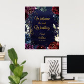 ブルゴーニュ海軍24 x 30結婚へようこそ」 ポスター (ホームオフィス)