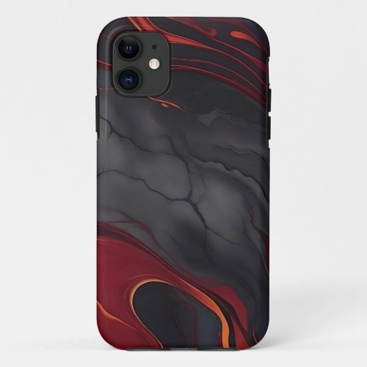 ブルゴーニュ溶岩大理石 Case-Mate iPhoneケース (裏面)