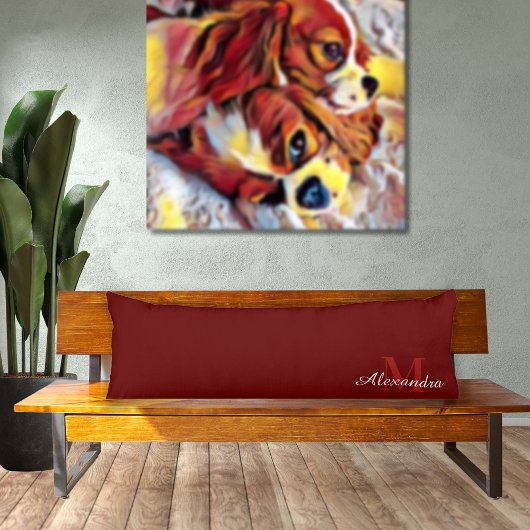 ブルゴーニュ無地のマルーン赤い枕 ボディピロー