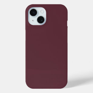 ブルゴーニュ無地のー色 iPhone 15ケース